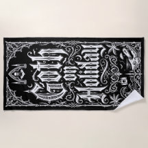 Goth op vakantie gotische typografie illustratie