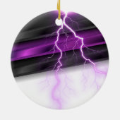 Goth Paars Zwart Halloween Feest Baby Borrel Keramisch Ornament (Achterkant)