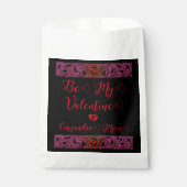 Goth paarse ornament met hart gepersonaliseerd bedankzakje (Voorkant)