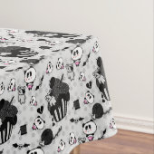 Goth Panda Baby Skull Cupcakes Doodles Tafelkleed (Voorbeeld)