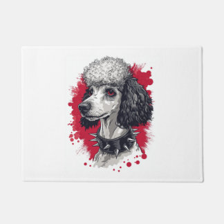 Goth Poodle – Dark Aesthetic Dog Deurmat