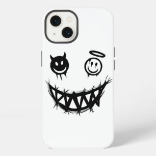 Goth Punk Griezelen Creepy Schattig Gestikt Mond iPhone 13 Hoesje