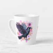 Goth Raven Coffee Mug Dark Aesthetic Latte Mok (Linkerhoek)