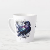 Goth Raven Coffee Mug Dark Aesthetic  Latte Mok (Linkerhoek)