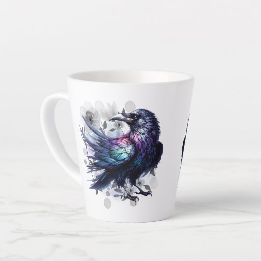Goth Raven Coffee Mug Dark Aesthetic  Latte Mok (Linkerhoek)