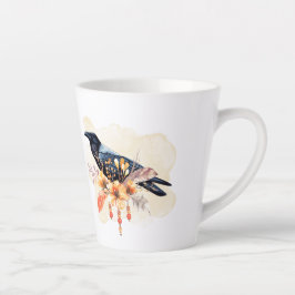 Goth Raven Coffee Mug Dark Aesthetic Latte Mok