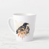 Goth Raven Coffee Mug Dark Aesthetic  Latte Mok (Linkerhoek)