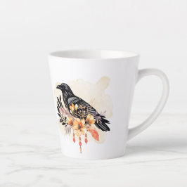 Goth Raven Coffee Mug Dark Aesthetic Latte Mok