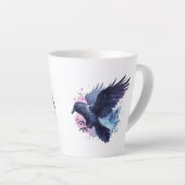 Goth Raven Coffee Mug Dark Aesthetic Latte Mok (Rechterhoek)
