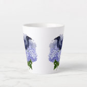 Goth Raven Coffee Mug Dark Aesthetic Latte Mok (Voorkant)