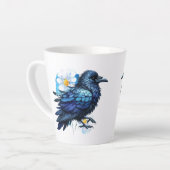 Goth Raven Coffee Mug Dark Aesthetic  Latte Mok (Linkerhoek)