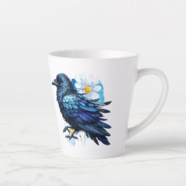Goth Raven Coffee Mug Dark Aesthetic Latte Mok