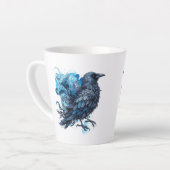 Goth Raven Coffee Mug Dark Aesthetic  Latte Mok (Linkerhoek)