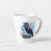Goth Raven Coffee Mug Dark Aesthetic Latte Mok (Rechterhoek)