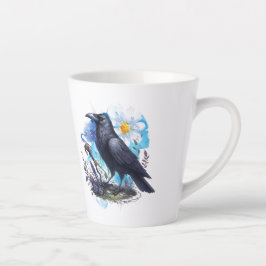 Goth Raven Coffee Mug Dark Aesthetic Latte Mok