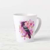 Goth Raven Coffee Mug Dark Aesthetic Latte Mok (Rechterhoek)