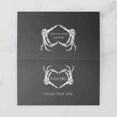 Goth Schedel Skelet Hand Favorieten Plaatskaartje (Buitenkant ongevouwen)