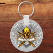 Goth schedel Warrior-sleutelhanger Sleutelhanger (Voorkant)