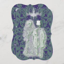 Goth Skelet Bruid en Bruidegom Koppel Kaart