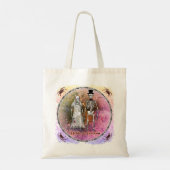 Goth skelet trouw tote tassen (Achterkant)