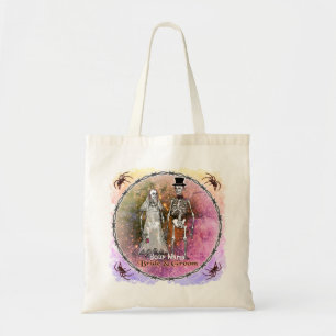 Goth skelet trouw tote tassen