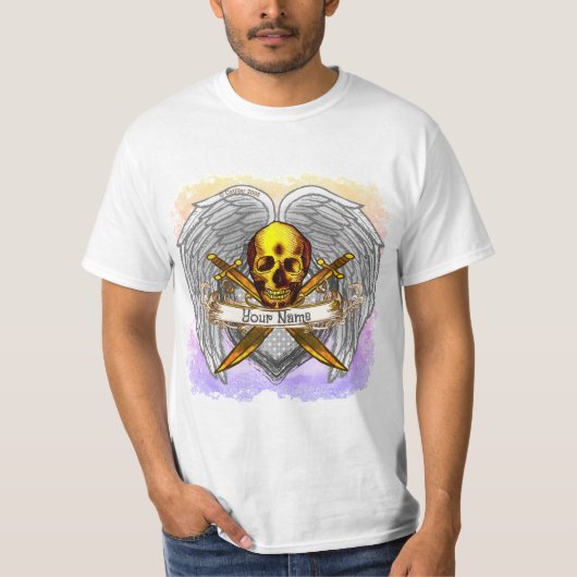Goth skull Warrior  t-shirt (Voorkant)