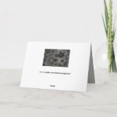 Goth sneeuwvlok wenskaart feestdagen kaart (Achterkant)