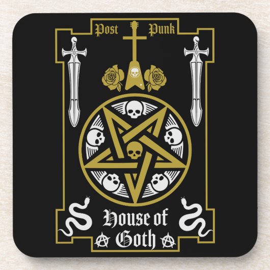 Goth-subcultuur Post-punk-muziek Bier Onderzetter (Voorkant)