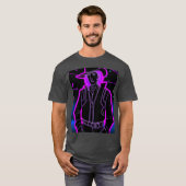 Goth Synthwave Outrun Goth Cowboy meisje T-shirt (Voorkant volledig)