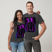 Goth Synthwave Outrun Goth Cowboy meisje T-shirt (Unisex)
