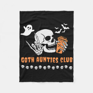 Goth Tantes Club Tante Halloween Griezelig Gotisch Fleece Deken