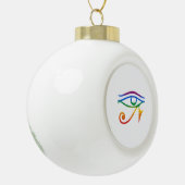 Goth trots keramische bal ornament (Links)