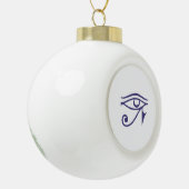 Goth trots keramische bal ornament (Links)