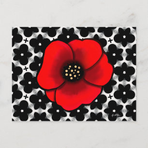 Goth Tuin Papaver Ansichtkaart Feestdagenkaart