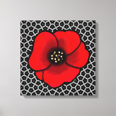Goth Tuin Papaver Canvas Afdruk (Voorkant)