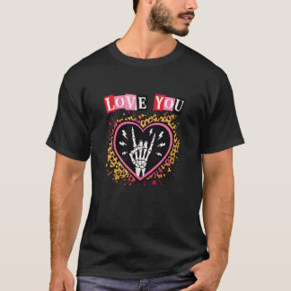 Goth Valentijn T-shirt| Love You Punk Hart T-Shirt