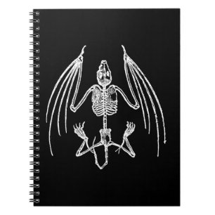 Goth Vampier Vleermuis Botten Notitieboek