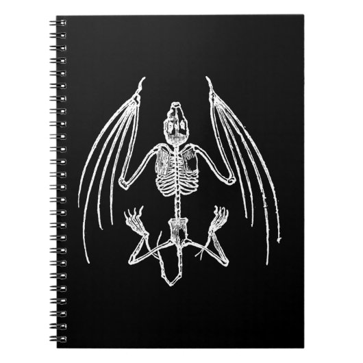 Goth Vampier Vleermuis Botten Notitieboek (Voorkant)