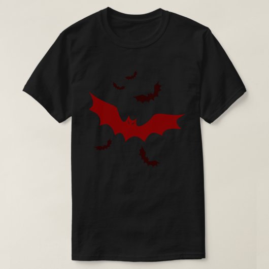 Goth Vampiervleermuizen T-shirt (Design voorkant)