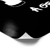 Goth Vampire T-Shirt BEWARE I BITE | Spooky Fangs  Perfect Poster (Hoek)