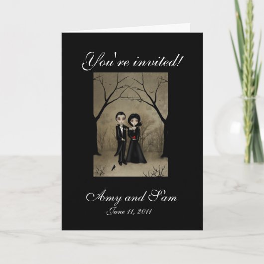 Goth Wedding Invitation (Voorkant)