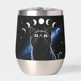 Goth Zwarte Kat, Goth Cadeau, Heksenuur Zwarte Kat