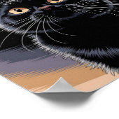 Goth Zwarte Kat, Heksenuur Zwarte Kat Poster (Hoek)