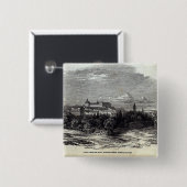 Gotha, gegraveerd door W.J. Linton Vierkante Button 5,1 Cm (Voorkant /achterkant)
