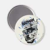 Gotham City Batman Skull Collage Magneet (Voorkant / Achterkant)