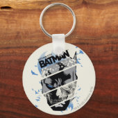 Gotham City Batman Skull Collage Sleutelhanger (Voorkant)