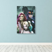 Gotham City Sirens #1000 Comic Cover Variant Canvas Afdruk (Insitu (Houten vloer))