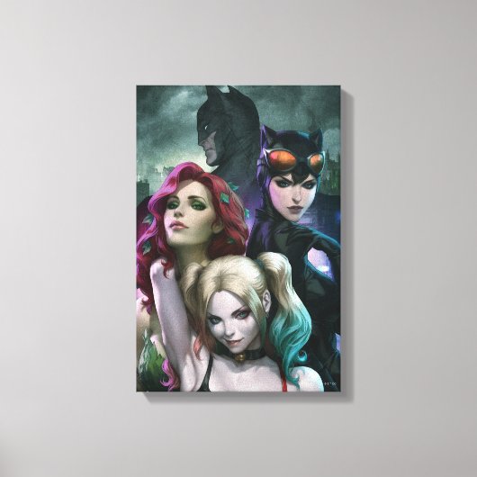 Gotham City Sirens #1000 Comic Cover Variant Canvas Afdruk (Voorkant)