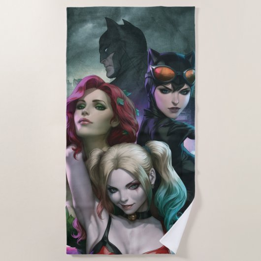 Gotham City Sirens #1000 Comic Cover Variant Strandlaken (Voorkant)