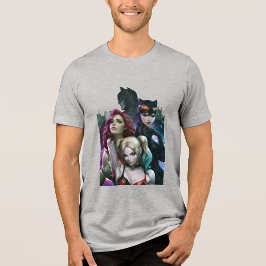 Gotham City Sirens #1000 Comic Cover Variant Tri-Blend Shirt (Voorkant)
